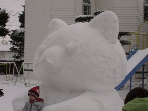 雪だるま　リラックマ