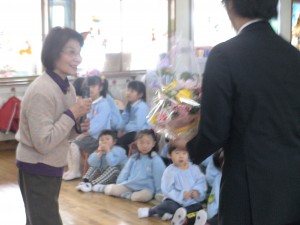 花束　映写会