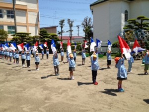 運動会　フラッグ